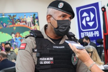 Comandante geral da Polícia Militar da Paraíba toma posse no Conselho Estadual de Trânsito.