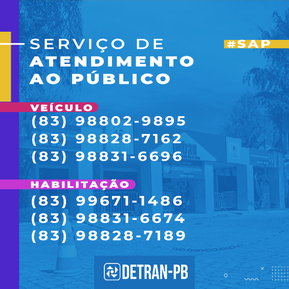 Número Telefones Detran Serviço de Atendimento ao Público