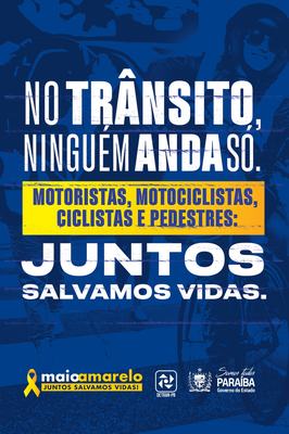 Detran-PB abre oficialmente o Maio Amarelo nesta quinta-feira