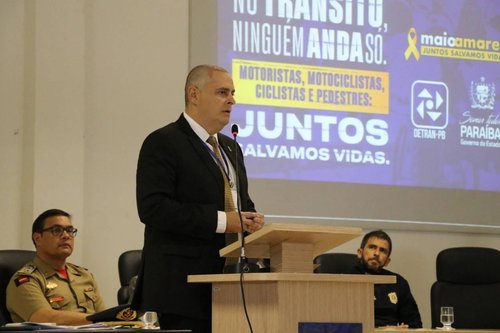 Solenidade de abertura do Movimento Maio Amarelo na Paraíba.