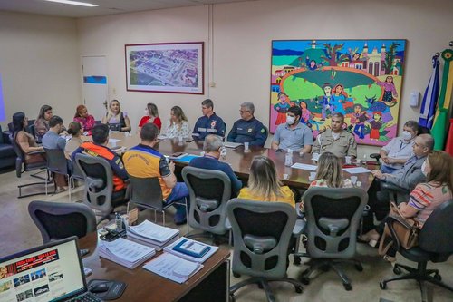 reunião para retomada de comitê do Programa Vida no Trânsito