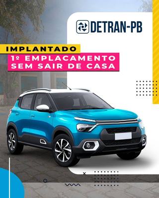 Detran-PB implanta primeiro emplacamento eletrônico