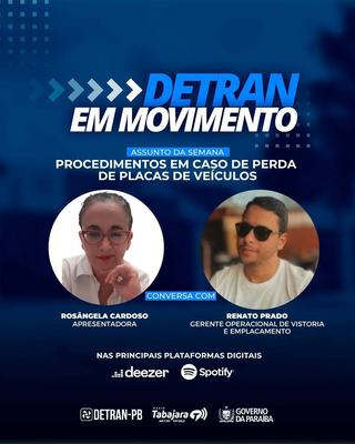 Detran em Movimento destaca como proceder em caso de perda de placas de veículos