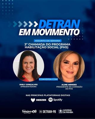 Terceira chamada do PHS em destaque no Detran em Movimento